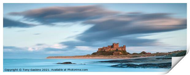 Approaching Storm, Bamburgh Castle  Print by Tony Gaskins
