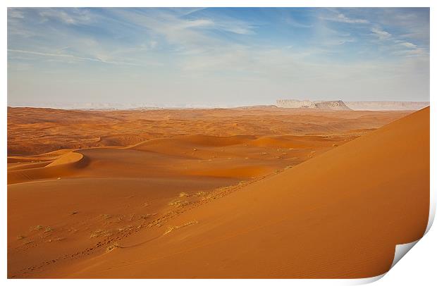 The Red Sands, Riyadh Print by Simon Curtis