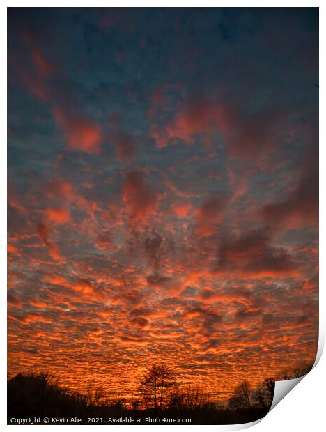 Sky cloud Print by Kevin Allen