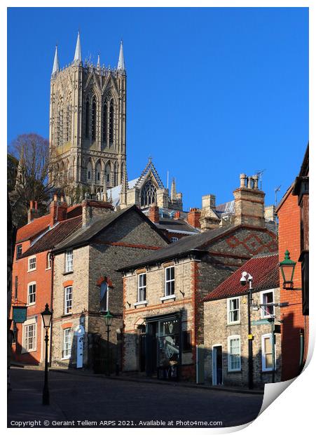 Lincoln Cathedral, Lincolnshire, UK Print by Geraint Tellem ARPS