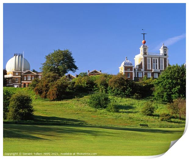 Royal Greenwich Observatory, midsummer morning, London, UK Print by Geraint Tellem ARPS