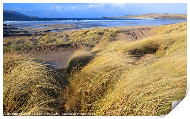 Balnakeil beach, near Durness, Sutherland, northern Scotland Print by Geraint Tellem ARPS