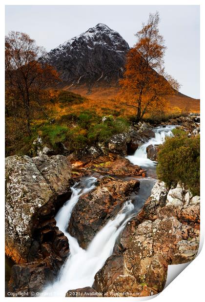 Buachaille Etive Mor in autumn, Scotland, UK Print by Geraint Tellem ARPS