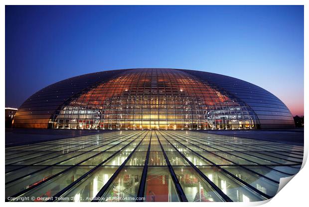 National Centre for The Performing Arts, Beijing,  Print by Geraint Tellem ARPS