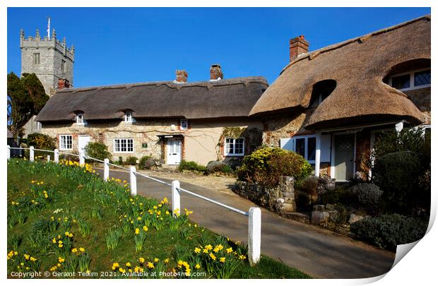 Godshill, Isle of Wight, UK Print by Geraint Tellem ARPS