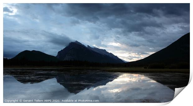 Mount Rundle and Vermillion Lakes, Banff, Alberta, Canada Print by Geraint Tellem ARPS