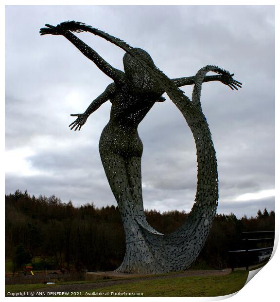 Arria - The Angel of the Nauld Print by ANN RENFREW