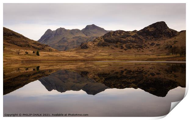 Blea tarn semi abstract in the lake district 494 Print by PHILIP CHALK