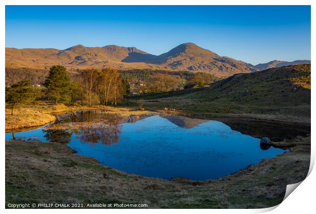 Kelly hall tarn sunrise 582 Print by PHILIP CHALK