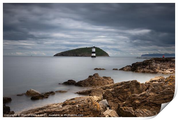 Anglesey lighthouse 644  Print by PHILIP CHALK