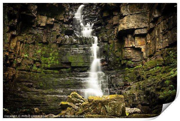 A large waterfall near Askrigg 720 Print by PHILIP CHALK