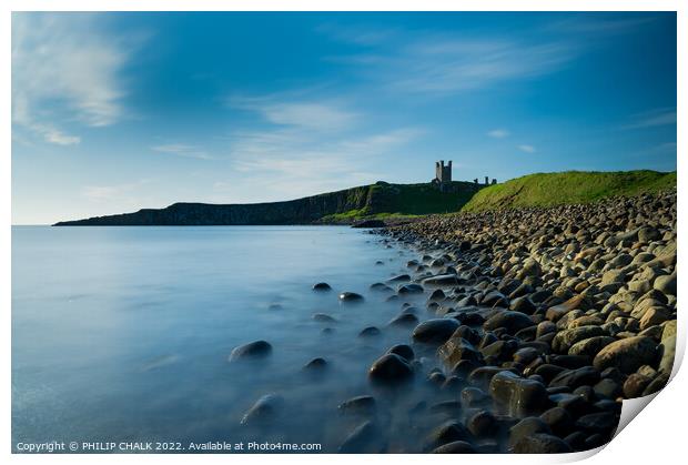 Dunstanburgh castle on the Northumberland coast 724  Print by PHILIP CHALK