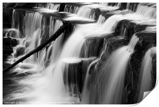 Monsal head weir Derbyshire 794  Print by PHILIP CHALK