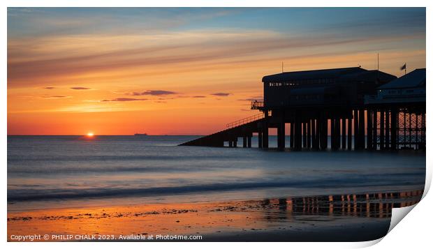 Cromer lifeboat sunrise 912  Print by PHILIP CHALK