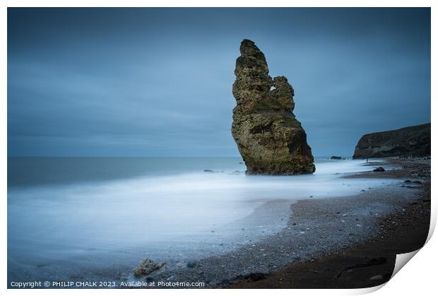 Seaham sea stack 926 Print by PHILIP CHALK