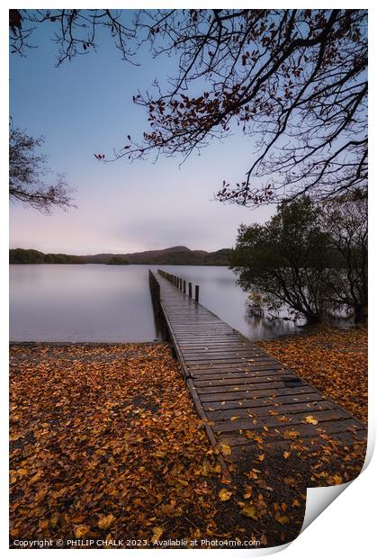 Coniston jetty 989 Print by PHILIP CHALK