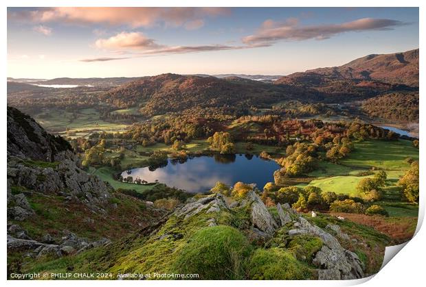 Loughrigg fell 1016 Print by PHILIP CHALK