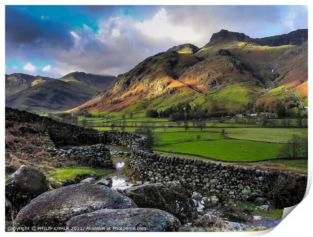 Great Langdale in the lake district 128 Print by PHILIP CHALK