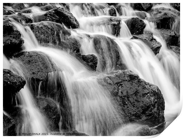 waterfall art 304  Print by PHILIP CHALK