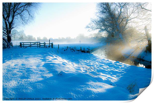 Snow scene in Yorkshire York. 326  Print by PHILIP CHALK