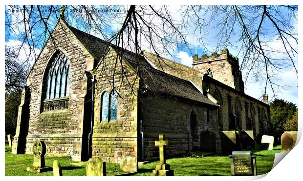 St. Werburghs Church from the back Print by Mark Chesters