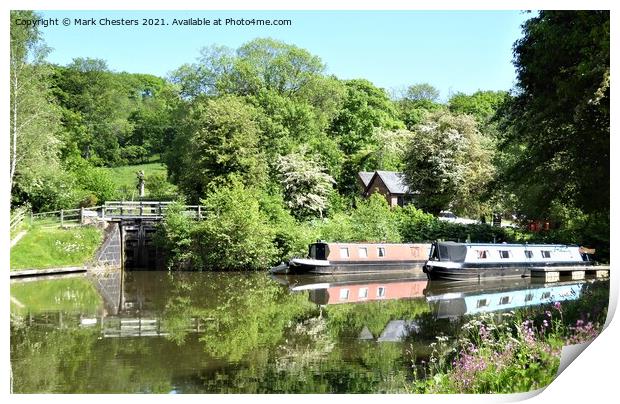 Serene Canal Haven Print by Mark Chesters