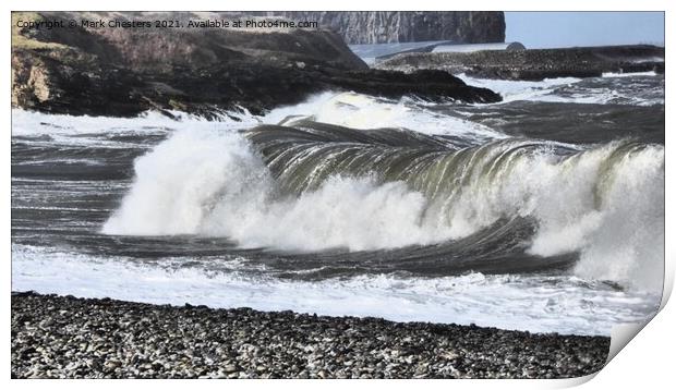 Majestic Ocean Waves Print by Mark Chesters