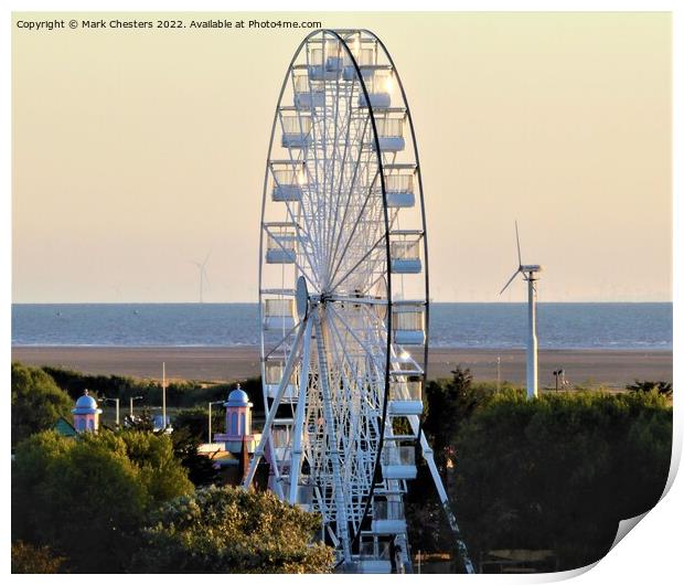 Southport Big Wheel Print by Mark Chesters