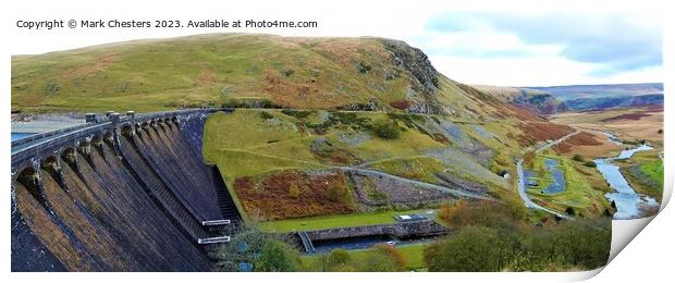Majestic Elan Valley Reservoirs Print by Mark Chesters