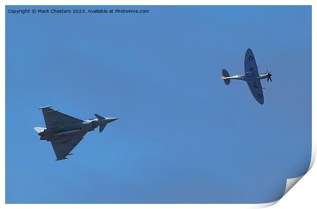 Battle of Britain Aerial Display Print by Mark Chesters
