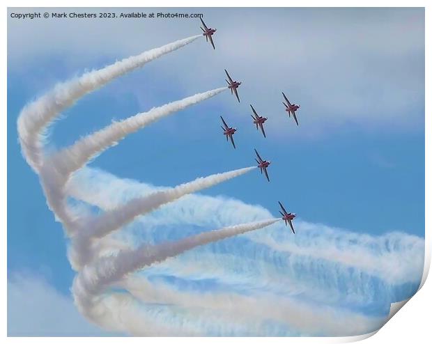 Magnificent Aerial Display Print by Mark Chesters