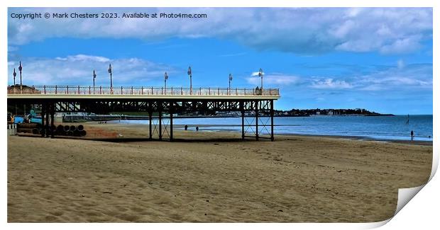 Iconic Colwyn Bay Pier rises again Print by Mark Chesters