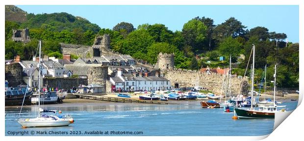 Conwy town walls  Print by Mark Chesters