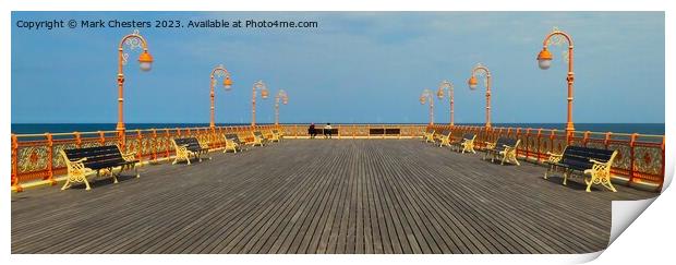 Colwyn bay pier Print by Mark Chesters