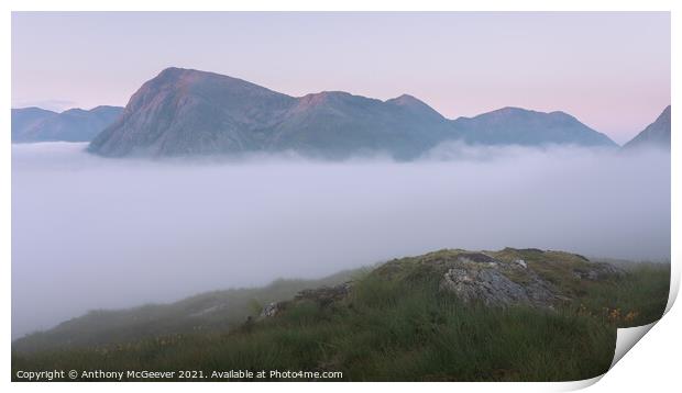 Above the clouds  Print by Anthony McGeever