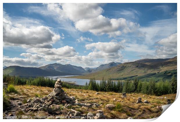 Loch Loyne Viewpoint  Print by Anthony McGeever