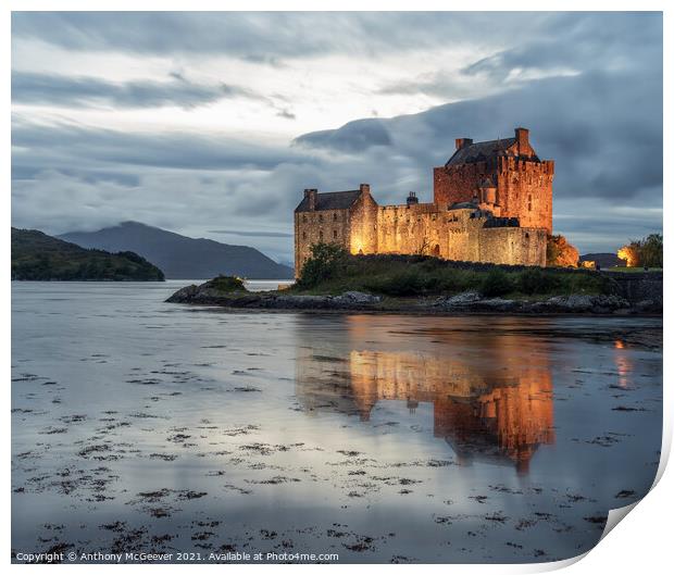 Eilean Donan Castle Reflection Print by Anthony McGeever