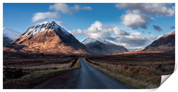 The Road to Glen Etive  Print by Anthony McGeever