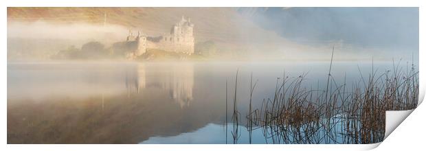Kilchurn Castle Panorama  Print by Anthony McGeever