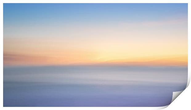 Abstract Pastel Sunrise  Print by Anthony McGeever