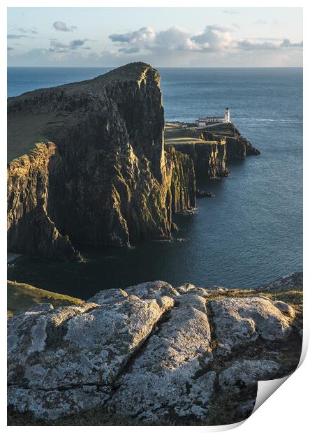 Neist Point Lighthouse  Print by Anthony McGeever