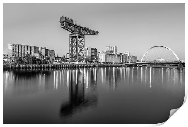 Finnieston Crane and Squinty Bridge  Print by Anthony McGeever