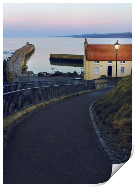 Serenity at St Andrews Harbour Print by Anthony McGeever