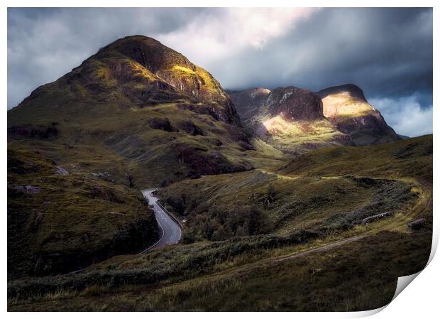 The Three Sisters of Glencoe Print by Anthony McGeever