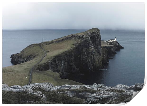 A moody afternoon on Neist Point  Print by Anthony McGeever