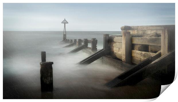 Breakers In The Storm Print by Anthony McGeever