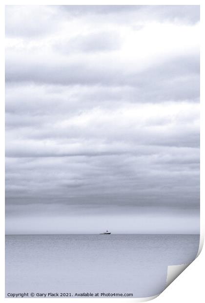 Minimalist Seascape from the East Coast of England Print by That Foto