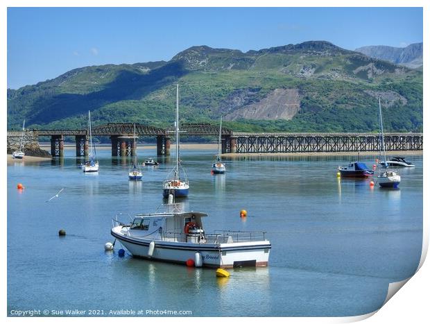 Barmouth Print by Sue Walker