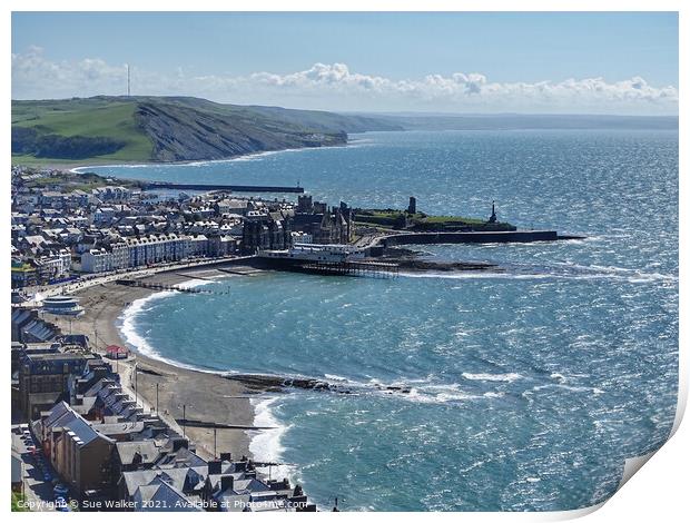 Aberystwyth  Print by Sue Walker