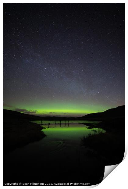 Milkway Aurora Print by Sean Fillingham